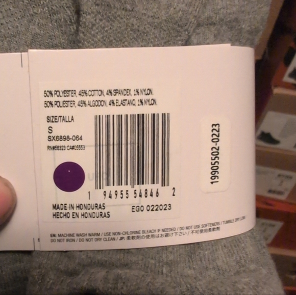 Women's Nike Gray No Show Socks Size S W 4-6 - Picture 3 of 3